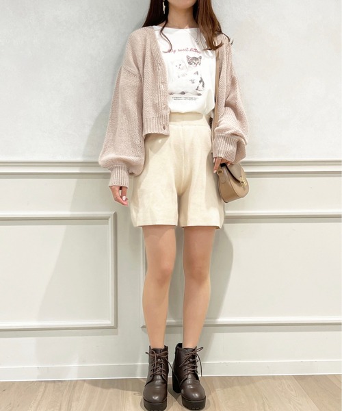 apres jour(アプレジュール)の「【セットアップ可能】ニットショートパンツ【ZOZOTOWN限定アイテム】(その他パンツ・レディース・アイボリー/ベージュ/ブラック・X-LARGE/フリー)」の11枚目の写真