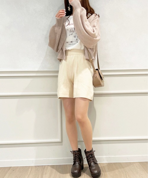apres jour(アプレジュール)の「【セットアップ可能】ニットショートパンツ【ZOZOTOWN限定アイテム】(その他パンツ・レディース・アイボリー/ベージュ/ブラック・X-LARGE/フリー)」の12枚目の写真