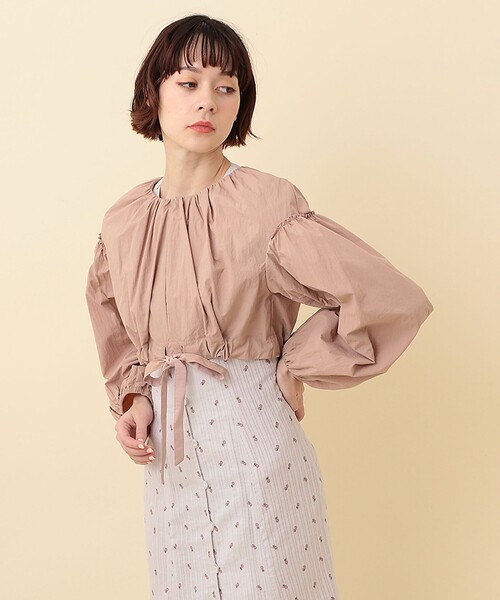 DEICY（デイシー）の「ボリュームスリーブショートブルゾン（ブルゾン・レディース・ピンク/ミント/ベージュ系その他・FREE）」の7枚目の写真