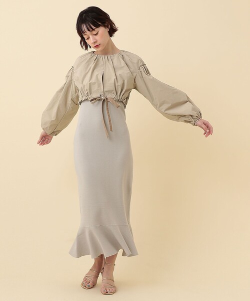 DEICY（デイシー）の「ボリュームスリーブショートブルゾン（ブルゾン・レディース・ピンク/ミント/ベージュ系その他・FREE）」の10枚目の写真