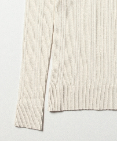 Ray BEAMS（レイビームス）の「Ray BEAMS / パターンリブ ヘンリーネック（その他トップス・レディース・ナチュラル/ブラウン系その他/ネイビー・ONE SIZE）」の19枚目の写真