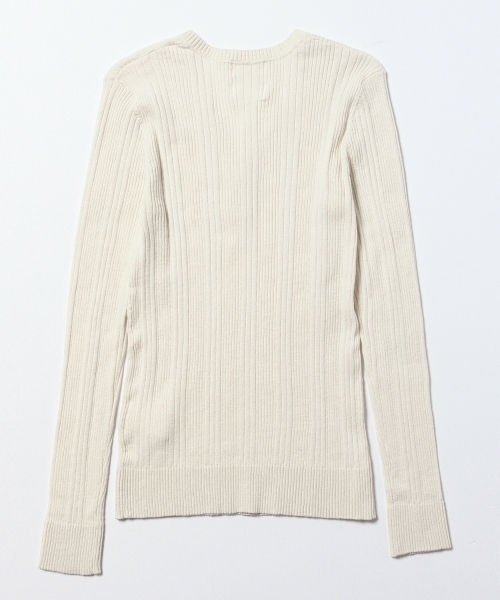 Ray BEAMS（レイビームス）の「Ray BEAMS / パターンリブ ヘンリーネック（その他トップス・レディース・ナチュラル/ブラウン系その他/ネイビー・ONE SIZE）」の21枚目の写真