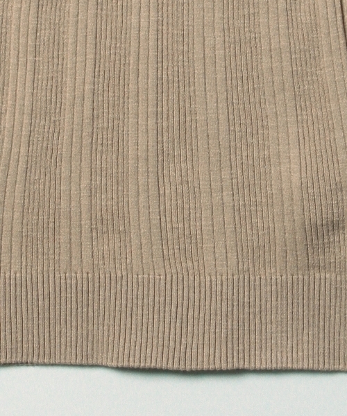 Ray BEAMS（レイビームス）の「Ray BEAMS / パターンリブ ヘンリーネック（その他トップス・レディース・ナチュラル/ブラウン系その他/ネイビー・ONE SIZE）」の12枚目の写真