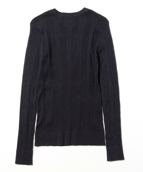 Ray BEAMS（レイビームス）の「Ray BEAMS / パターンリブ ヘンリーネック（その他トップス・レディース・ナチュラル/ブラウン系その他/ネイビー・ONE SIZE）」の17枚目の写真