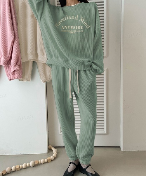 2022AW スウェット 秋冬 韓国スウェット ジャージ ルームウェア 部屋着