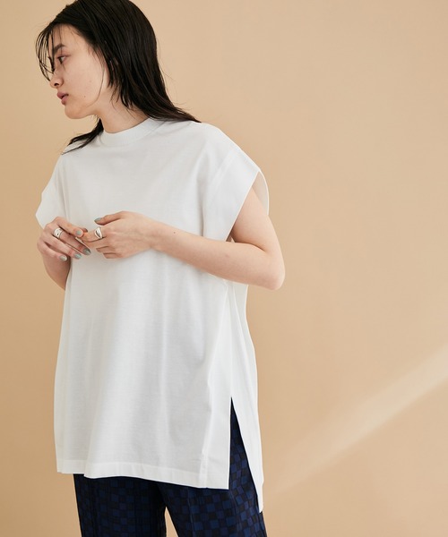 ADAM ET ROPE' ペプラムカットソー 半袖Tシャツ　異素材 ADAM ET ROPE' ペプラムカットソー 半袖Tシャツ 異素材 - メルカリ