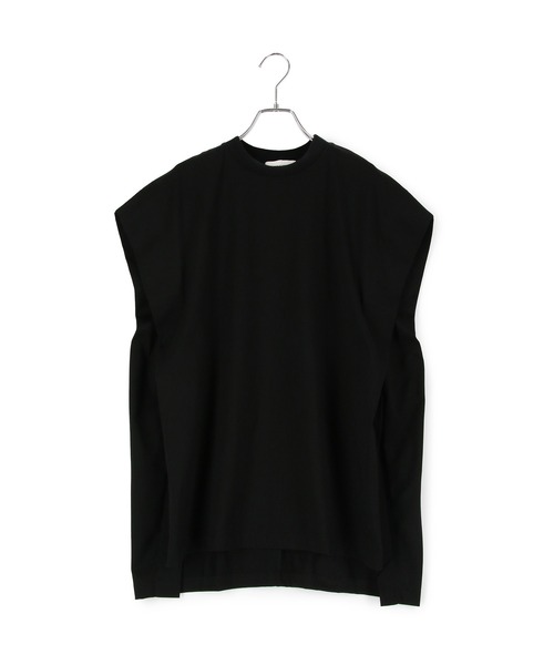 ADAM ET ROPE ブラック フレアTシャツ ADAM ET ROPE'（アダムエロペ）の「【OASIS × 10 CULTURE