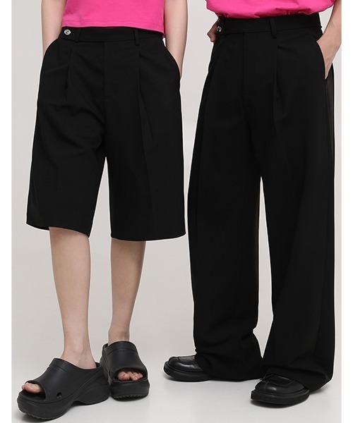 MASONPRINCE（メイソンプリンス）の「【MASONPRINCE】1 tack semi-wide slacks SK2088（スラックス・メンズ・ベージュ/ブラック/ブラウン・L/M/S/XL）」の4枚目の写真