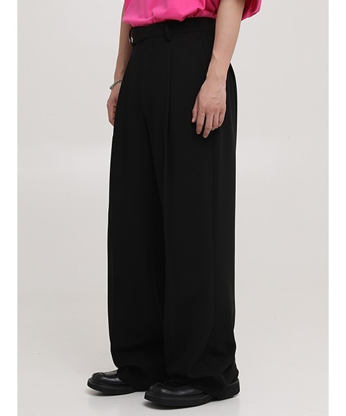 MASONPRINCE（メイソンプリンス）の「【MASONPRINCE】1 tack semi-wide slacks SK2088（スラックス・メンズ・ベージュ/ブラック/ブラウン・L/M/S/XL）」の11枚目の写真