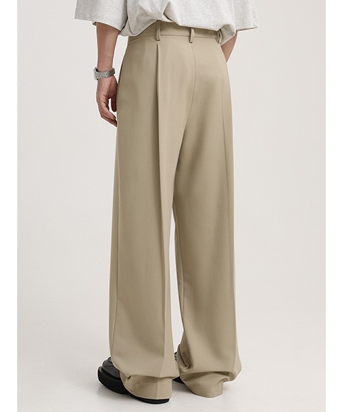 MASONPRINCE（メイソンプリンス）の「【MASONPRINCE】1 tack semi-wide slacks SK2088（スラックス・メンズ・ベージュ/ブラック/ブラウン・L/M/S/XL）」の8枚目の写真