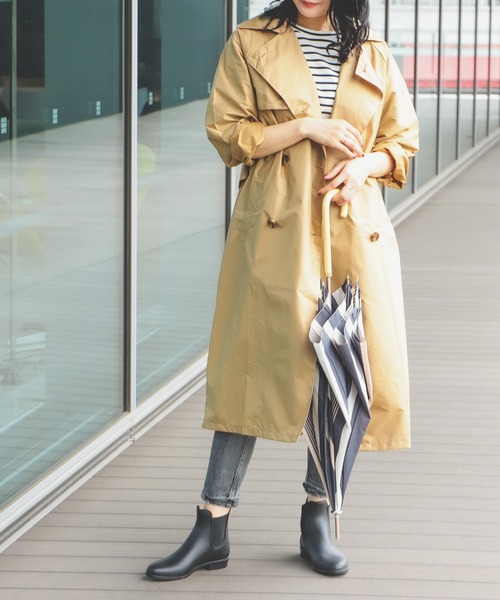 B:MING by BEAMS(ビーミングバイビームス)の「B:MING by BEAMS / ロング トレンチ レインコート(レインコート/ポンチョ・レディース・ネイビー/ブラウン系その他・ONE SIZE)」の19枚目の写真