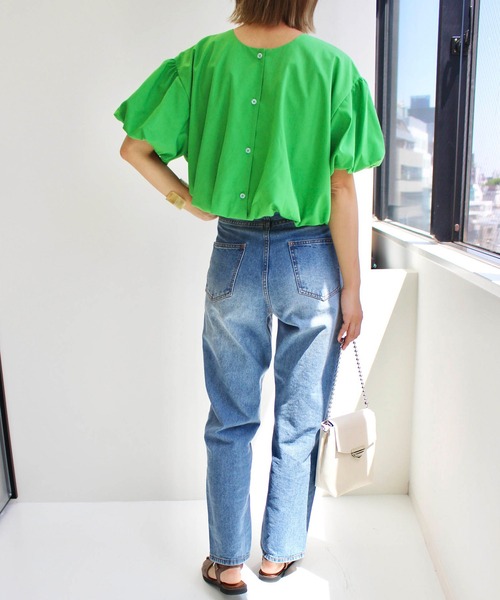 MLI'A（エムリア）の「2WAYボリューム袖ブラウス（シャツ/ブラウス・レディース・オフホワイト/グリーン/ピンク・M）」の22枚目の写真