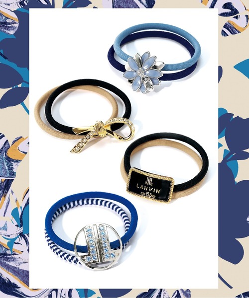 LANVIN en Bleu(ランバンオンブルー)の「マーガレットチャームポニー(ヘアゴム・レディース・ブルー・ONE SIZE)」の3枚目の写真