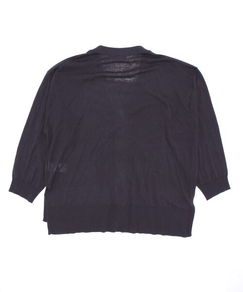 Samansa Mos2（サマンサ モスモス）の「【マシンウォッシャブル】Vネックニットカーディガン（カーディガン/ボレロ・レディース・キナリ/イエロー/グリーン/ブルー/ピンク/チャコール・ﾌﾘ-）」の7枚目の写真