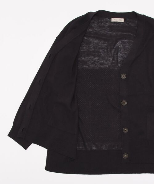 Samansa Mos2（サマンサ モスモス）の「【マシンウォッシャブル】Vネックニットカーディガン（カーディガン/ボレロ・レディース・キナリ/イエロー/グリーン/ブルー/ピンク/チャコール・ﾌﾘ-）」の8枚目の写真