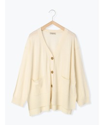 Samansa Mos2 | 【マシンウォッシャブル】Vネックニットカーディガン(カーディガン/ボレロ)