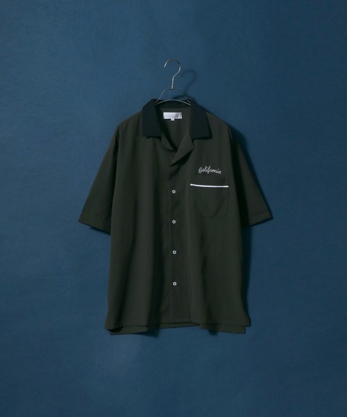 ANPAS(アンパス)の「Oversized Bowling Shirt/オーバーサイズ ボーリングシャツ(シャツ/ブラウス・メンズ・ネイビー/グリーン/カーキ/ライトベージュ/チャコールグレー・LL/M/L)」の3枚目の写真
