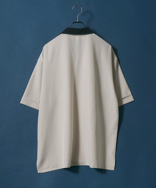 ANPAS(アンパス)の「Oversized Bowling Shirt/オーバーサイズ ボーリングシャツ(シャツ/ブラウス・メンズ・ネイビー/グリーン/カーキ/ライトベージュ/チャコールグレー・LL/M/L)」の9枚目の写真