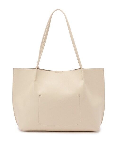 OPAQUE.CLIP（オペークドットクリップ）の「◆フェイクレザーA4サイズトートバッグ（トートバッグ・レディース・ブラック/ベージュ/シルバー/ブルー・00）」の12枚目の写真