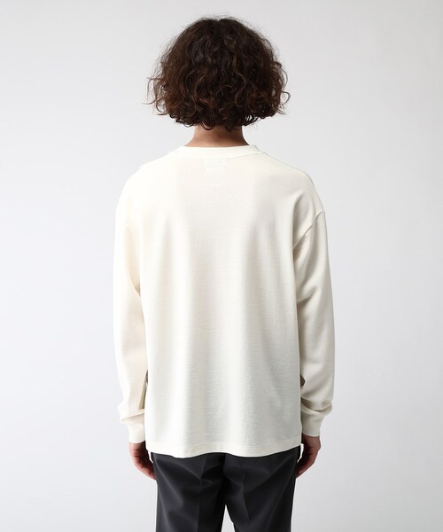 tk.TAKEO KIKUCHI(ティーケータケオキクチ)の「ウールナイロンミラノリブクルーニットソー(Tシャツ/カットソー・メンズ・ライトブルー/ダークグリーン/ダークブラウン/オフホワイト/グリーン/ブラック/グレー系/ダークグレー・01/02/03/04/05)」の17枚目の写真