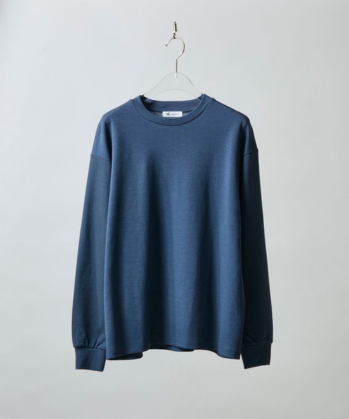 tk.TAKEO KIKUCHI(ティーケータケオキクチ)の「ウールナイロンミラノリブクルーニットソー(Tシャツ/カットソー・メンズ・ライトブルー/ダークグリーン/ダークブラウン/オフホワイト/グリーン/ブラック/グレー系/ダークグレー・01/02/03/04/05)」の4枚目の写真