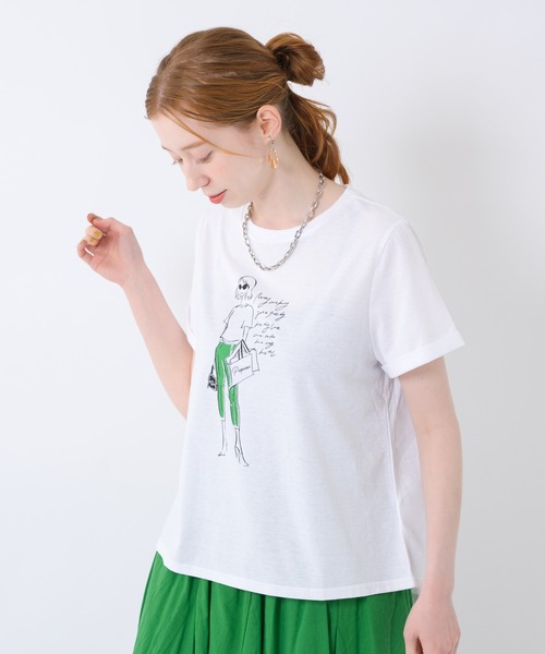 ROSIEE/ロージーの　R750301　女の子　ラバープリント　女の子 手洗い可能 ROSIEE（ロージー）の「ROSIEE 女の子プリントT（Tシャツ