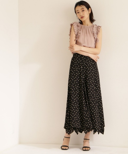 NATURAL BEAUTY BASIC(ナチュラルビューティーベーシック)の「割繊サテンフリルブラウス(シャツ/ブラウス・レディース・ベージュ/グレー系その他/ピンク・SMALL/MEDIUM)」の22枚目の写真