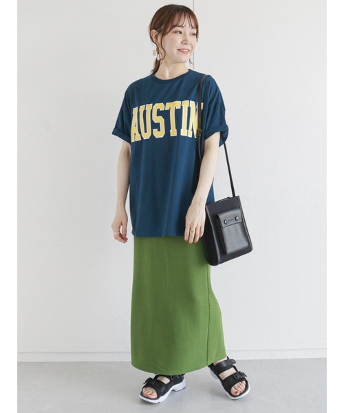 ehka sopo（エヘカソポ）の「カットソータイトスカート（スカート・レディース・ブラック/オレンジ/グリーン・ﾌﾘ-）」の22枚目の写真