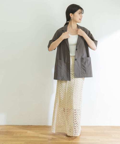 URBAN RESEARCH（アーバンリサーチ）の「レースマーメイドロングスカート（スカート・レディース・ブラック/ナチュラル・38/36）」の13枚目の写真