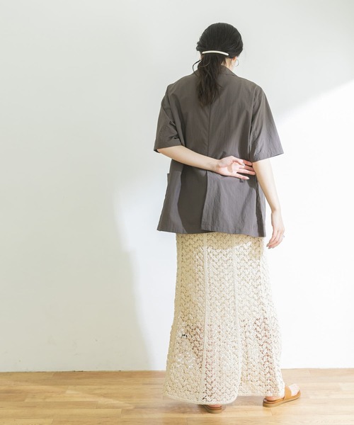 URBAN RESEARCH（アーバンリサーチ）の「レースマーメイドロングスカート（スカート・レディース・ブラック/ナチュラル・38/36）」の22枚目の写真