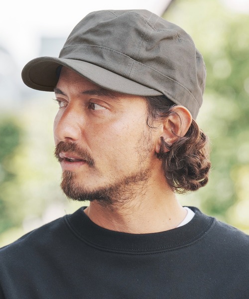 CAMBIO（カンビオ）の「mko10605-Simple Canvas Work Cap キャップ（キャップ・メンズ・オリーブ/ブラック/グレー/ベージュ・FREE）」の6枚目の写真