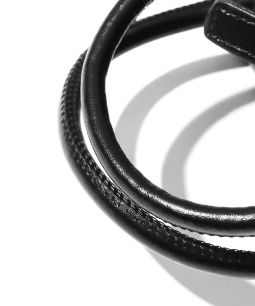 YAHKI（ヤーキ）の「YAHKI/ヤーキ OFT W FACE BAG-1 レザーショルダーバッグ（ショルダーバッグ・レディース・ライラック/ベージュ/ブラック/プラム・ONE SIZE）」の20枚目の写真