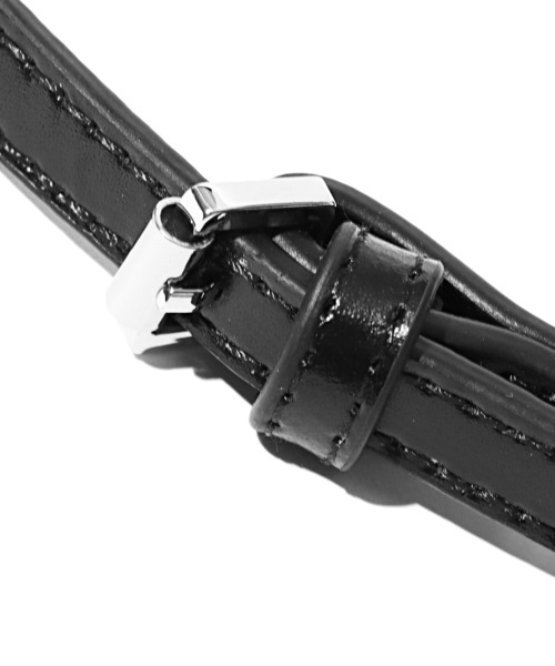 YAHKI（ヤーキ）の「YAHKI/ヤーキ OFT W FACE BAG-1 レザーショルダーバッグ（ショルダーバッグ・レディース・ライラック/ベージュ/ブラック/プラム・ONE SIZE）」の10枚目の写真