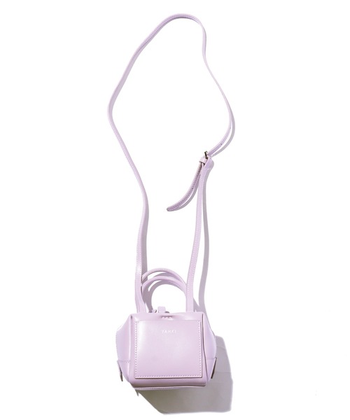 YAHKI（ヤーキ）の「YAHKI/ヤーキ OFT W FACE BAG-1 レザーショルダーバッグ（ショルダーバッグ・レディース・ライラック/ベージュ/ブラック/プラム・ONE SIZE）」の21枚目の写真