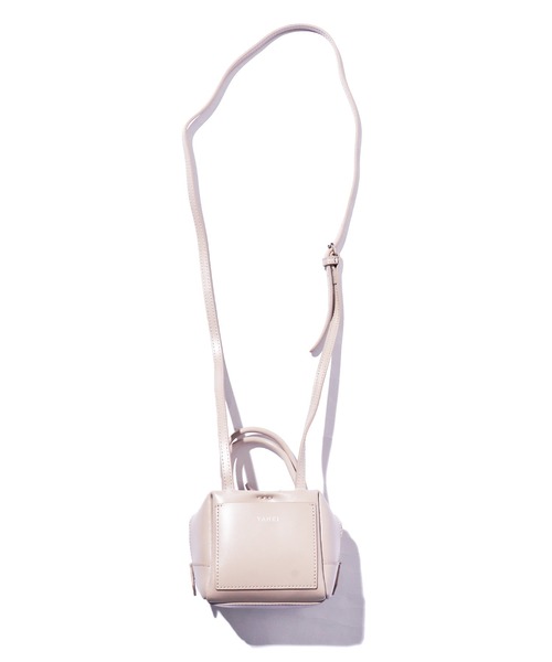 YAHKI（ヤーキ）の「YAHKI/ヤーキ OFT W FACE BAG-1 レザーショルダーバッグ（ショルダーバッグ・レディース・ライラック/ベージュ/ブラック/プラム・ONE SIZE）」の7枚目の写真