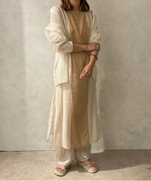 【apres jour clair】バイカラーシアーワンピース【ZOZOTOWN限定アイテム】