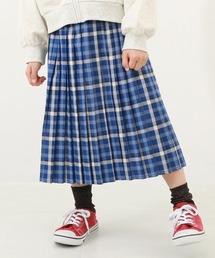 devirock | チェック柄 プリーツ ロングスカート(スカート)