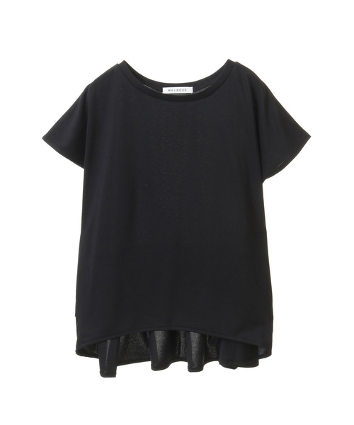 SOFFITTO（ソフィット）の「汗シミ防止/抗菌防臭　バックフレアTシャツ【取り扱い店舗限定】（Tシャツ/カットソー・レディース・ブラック/オフホワイト/イエロー/モカ・M）」の3枚目の写真