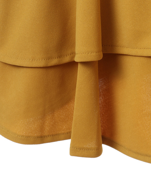 SOFFITTO（ソフィット）の「汗シミ防止/抗菌防臭　バックフレアTシャツ【取り扱い店舗限定】（Tシャツ/カットソー・レディース・ブラック/オフホワイト/イエロー/モカ・M）」の9枚目の写真