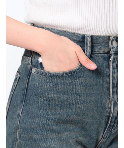 EMODA（エモダ）の「ユーズドライクワイドジャストウエストジーンズ（デニムパンツ・レディース・グレー/ブルー・SMALL/MEDIUM）」の21枚目の写真