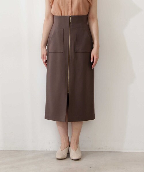 PROPORTION BODY DRESSING(プロポーションボディドレッシング)の「フロントポケットファスナータイト / 1212220510(スカート・レディース・ベージュ/ブラウン/グリーン・SMALL/MEDIUM)」の11枚目の写真