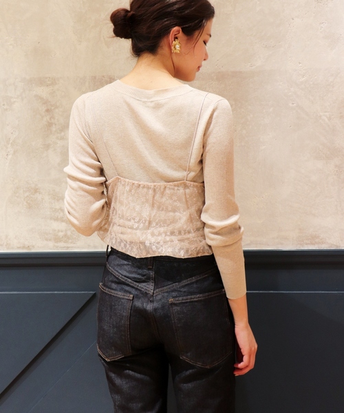 IENA LA BOUCLE Sophie Hallette/レースキャミ009 IENA LA BOUCLE Sophie Hallette/レースキャミ009 IENA LA