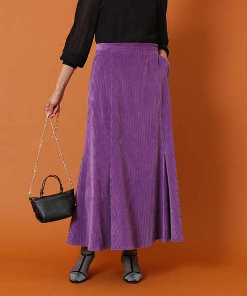 IENA LA BOUCLE コーデュロイ フレアスカート