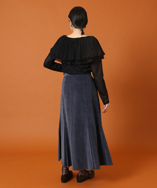 IENA LA BOUCLE コーデュロイ フレアスカート