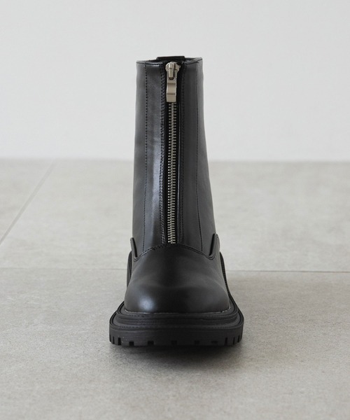 rectangle（レクタングル）の「ジップアップアンクルブーツ（ブーツ・レディース・ブラック/ベージュ・SMALL/MEDIUM/LARGE/X-LARGE）」の17枚目の写真
