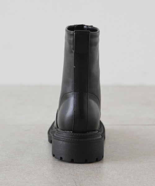 rectangle（レクタングル）の「ジップアップアンクルブーツ（ブーツ・レディース・ブラック/ベージュ・SMALL/MEDIUM/LARGE/X-LARGE）」の18枚目の写真
