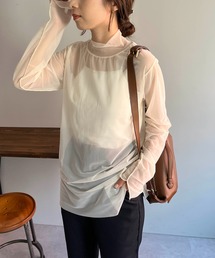 CAPRICIEUX LE'MAGE | シアーハイネックプルオーバー(Tシャツ/カットソー)