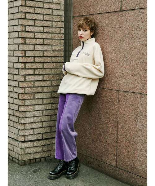 jouetie（ジュエティ）の「ハーフZIPロゴフリーストップス（その他トップス・レディース・パープル/ブルー/ブラック/アイボリー・MEDIUM）」の16枚目の写真