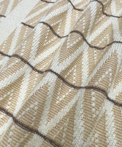 knit Jemade（ニットジェメイド）の「配色ジャガードニットベストワンピース（ワンピース・レディース・ブラック/ブラウン/クリーム・FREE）」の18枚目の写真