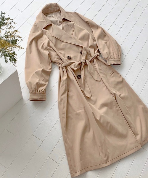 chocomee（チョコミー）の「chocomeeトレンチ【ベージュ】（トレンチコート・レディース・ベージュ・ONESIZE）」の11枚目の写真